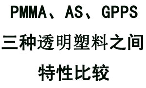 詳解PMMA、GPPS、AS三種透明塑料特性之間的對(duì)比關(guān)系